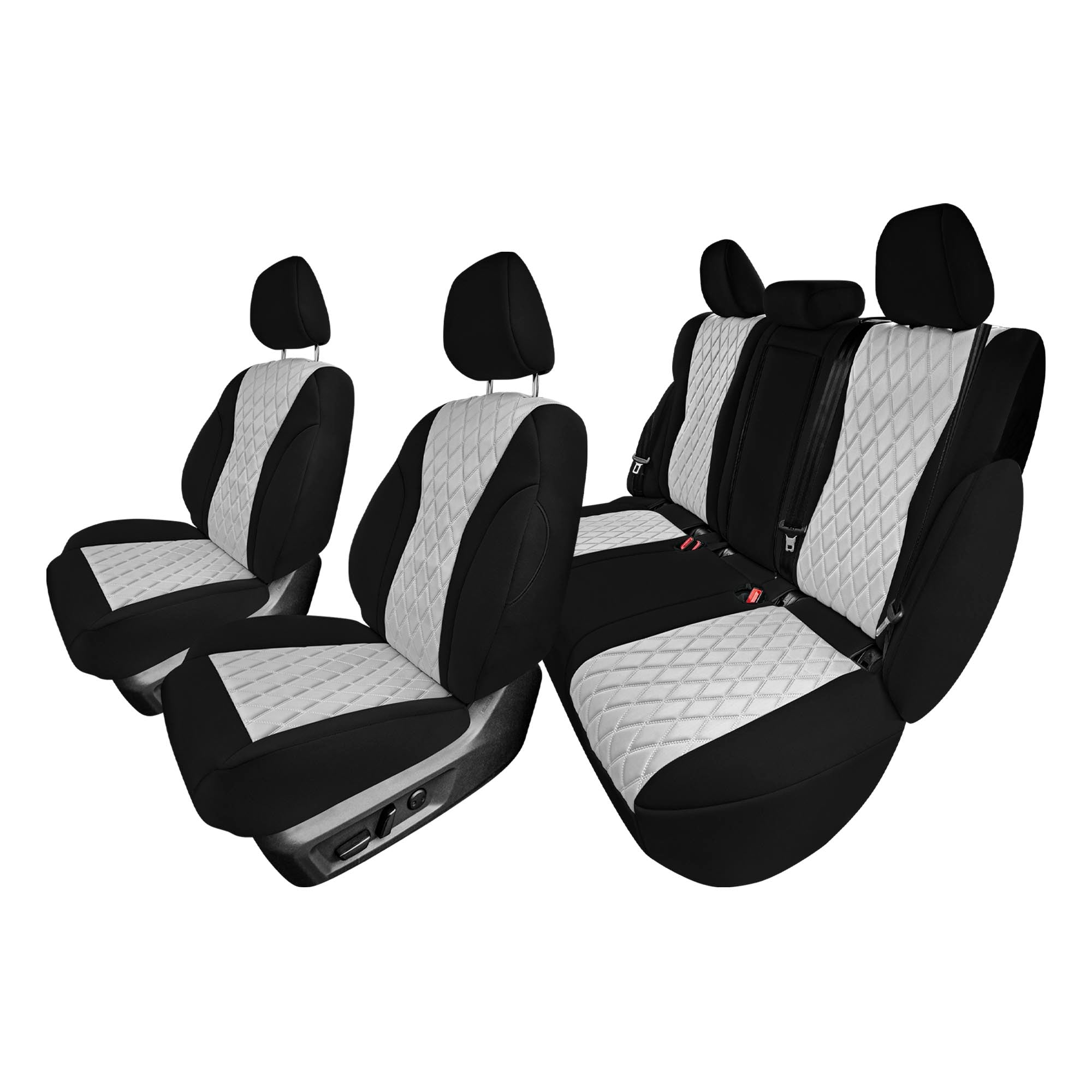 Nissan Rogue - 2021-2024 - Full Set Seat Covers - Gray Ultraflex Neoprene