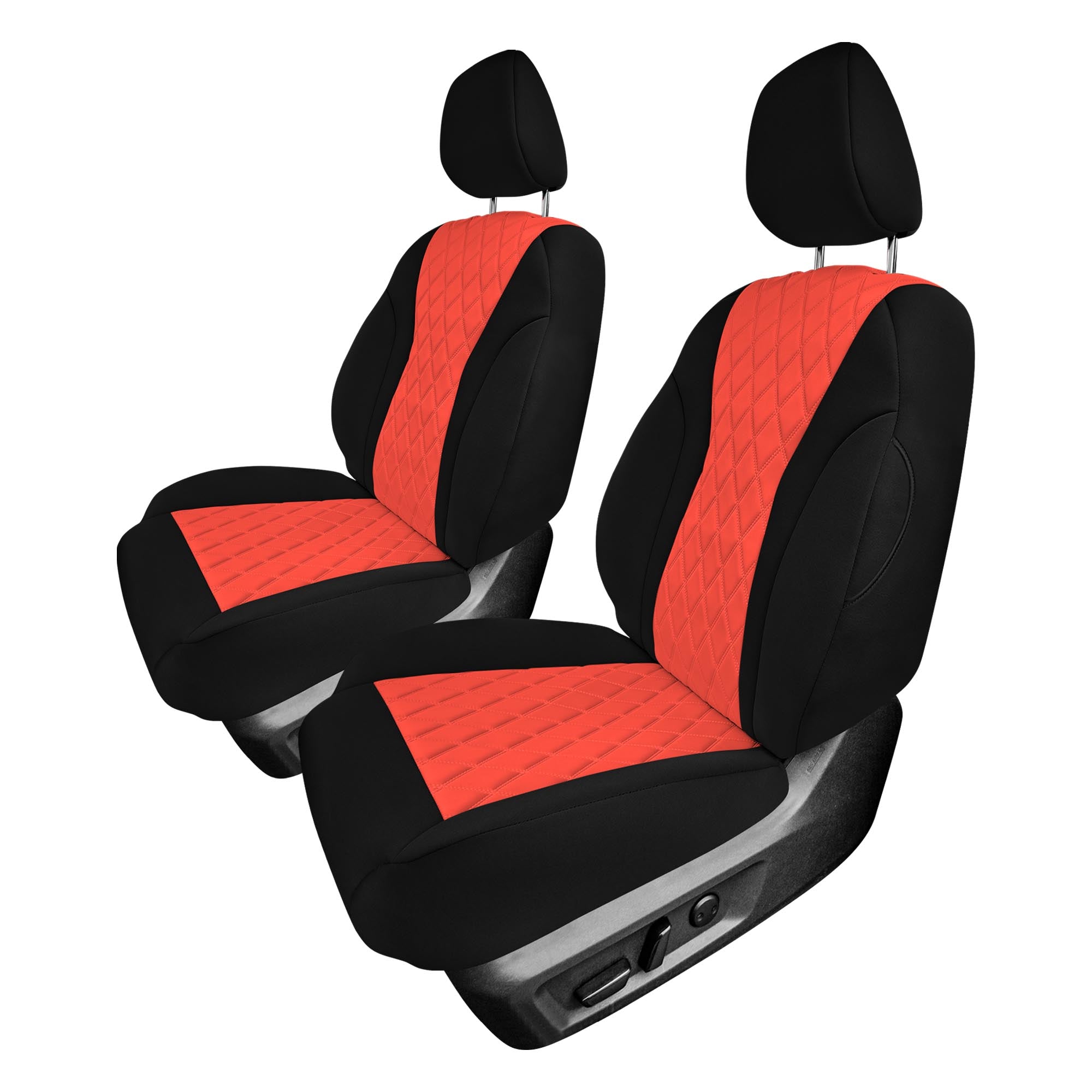 Nissan Rogue - 2021-2024 - Front Set Seat Covers - Red Ultraflex Neoprene