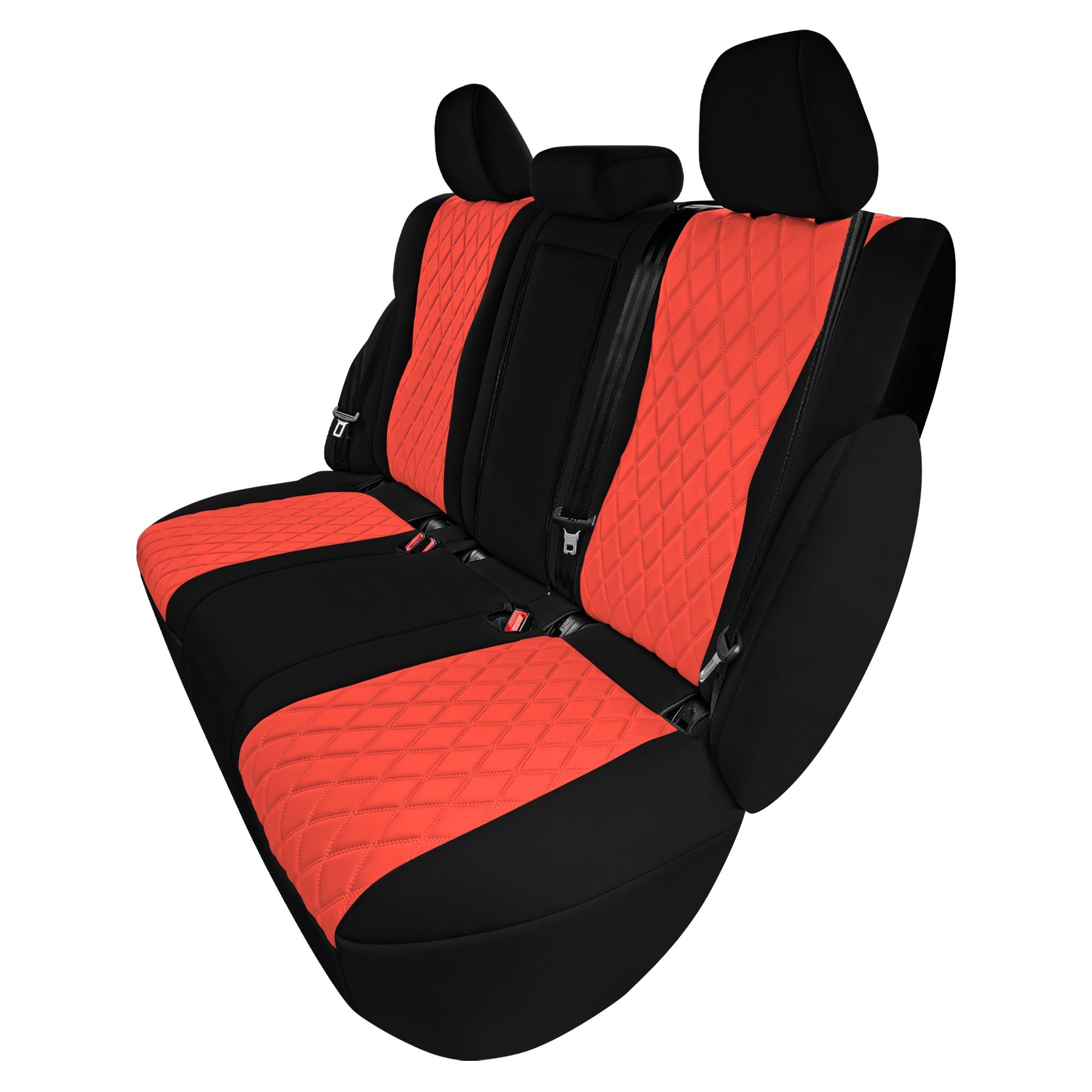 Nissan Rogue - 2021-2024 - Rear Set Seat Covers - Red Ultraflex Neoprene