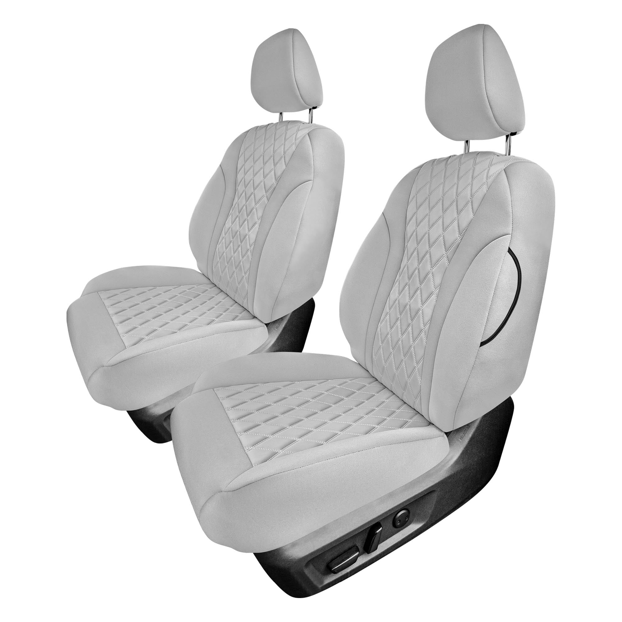 Nissan Rogue - 2021-2024 - Front Set Seat Covers - Solid Gray Ultraflex Neoprene