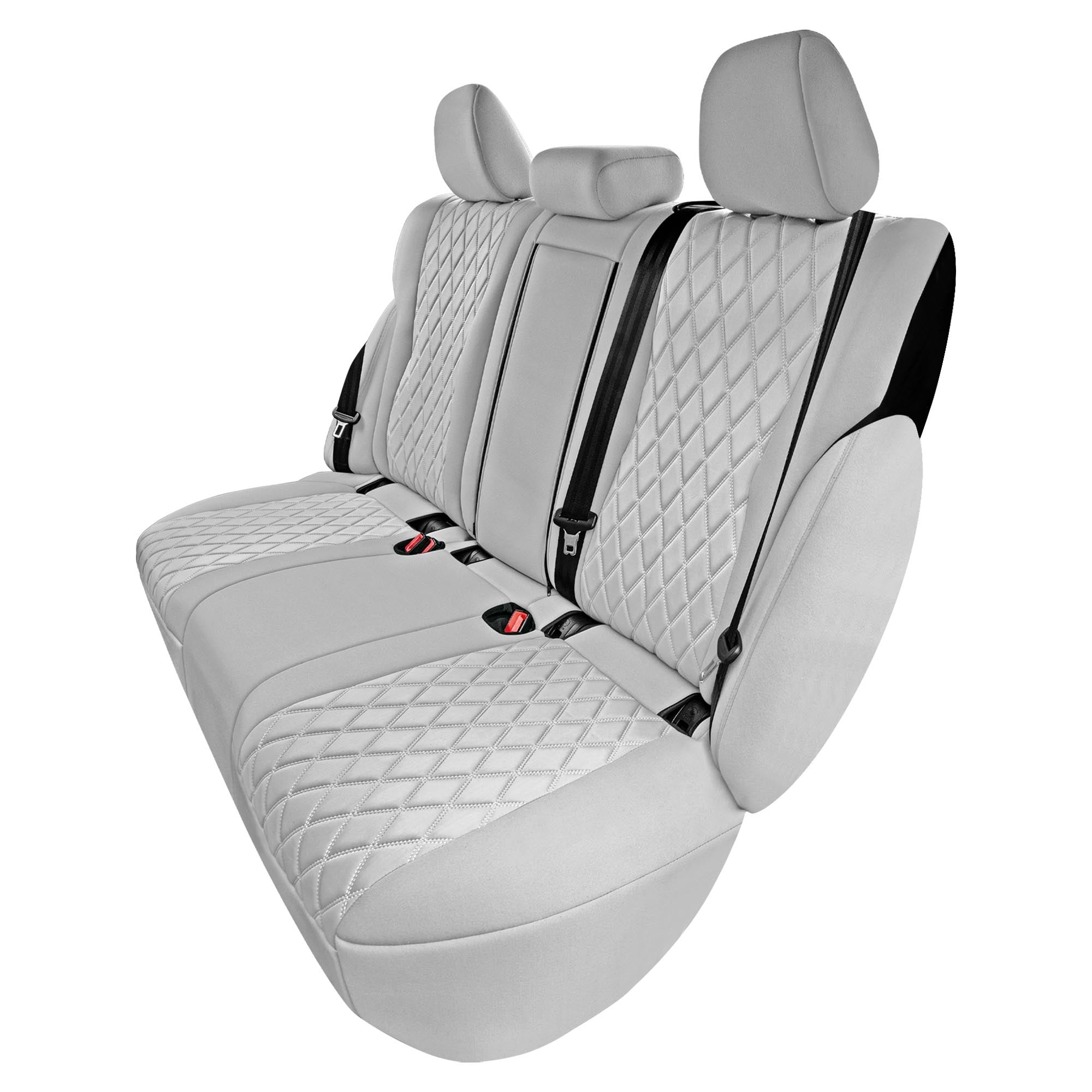 Nissan Rogue - 2021-2024 - Rear Set Seat Covers - Solid Gray Ultraflex Neoprene