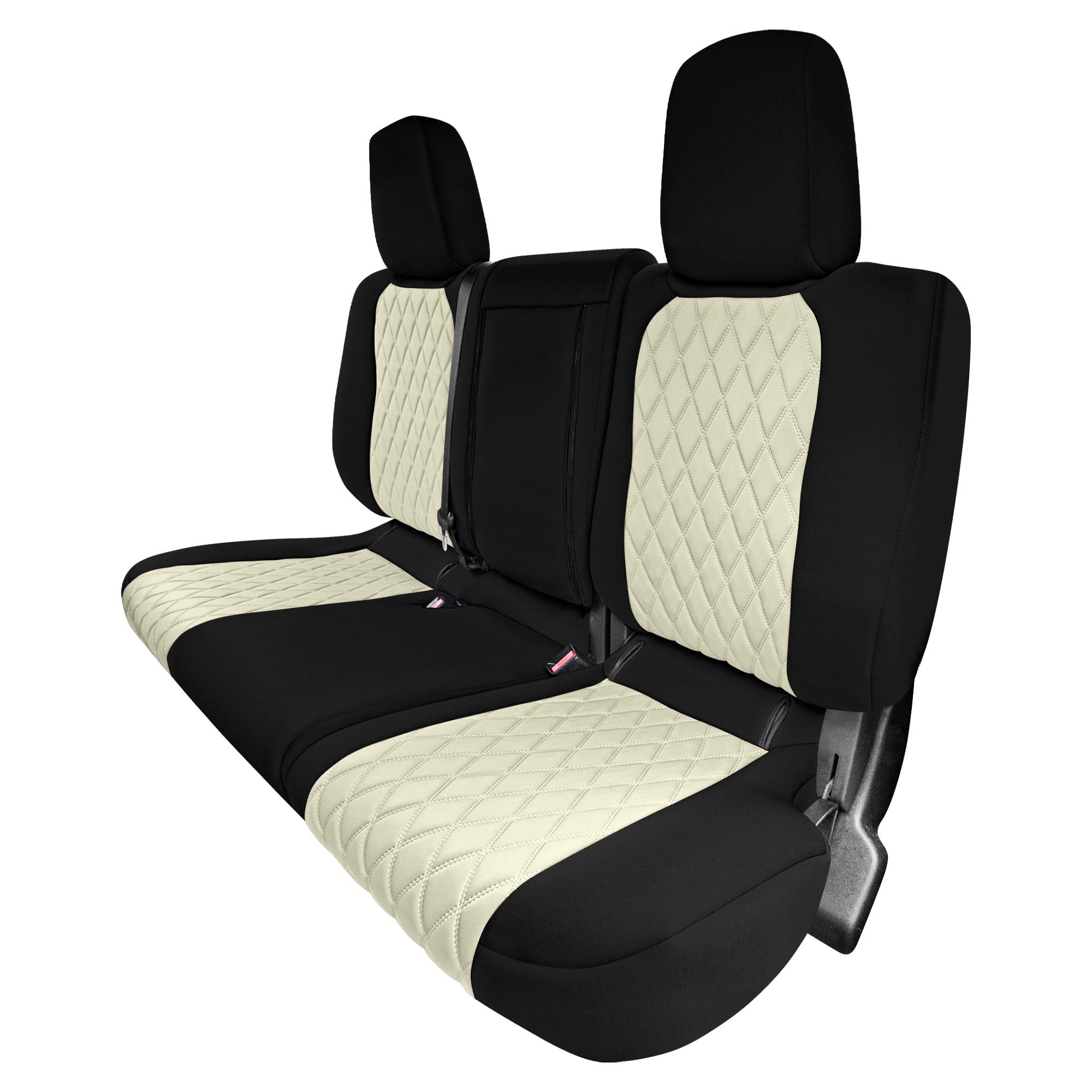 Nissan Frontier - 2022-2024 - Rear Set Seat Covers - Beige Ultraflex Neoprene
