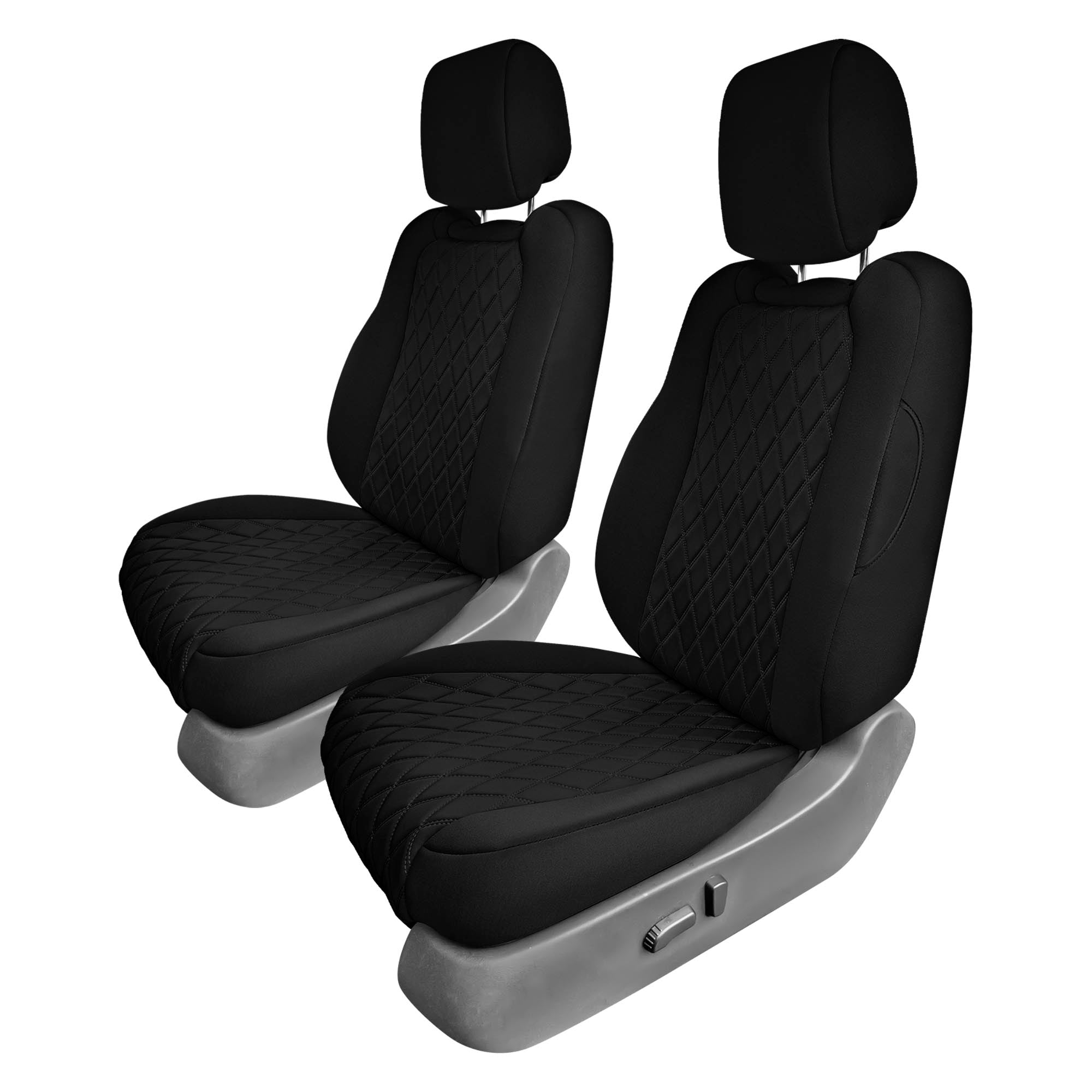 Nissan Frontier - 2022-2024 - Front Set Seat Covers - Black Ultraflex Neoprene