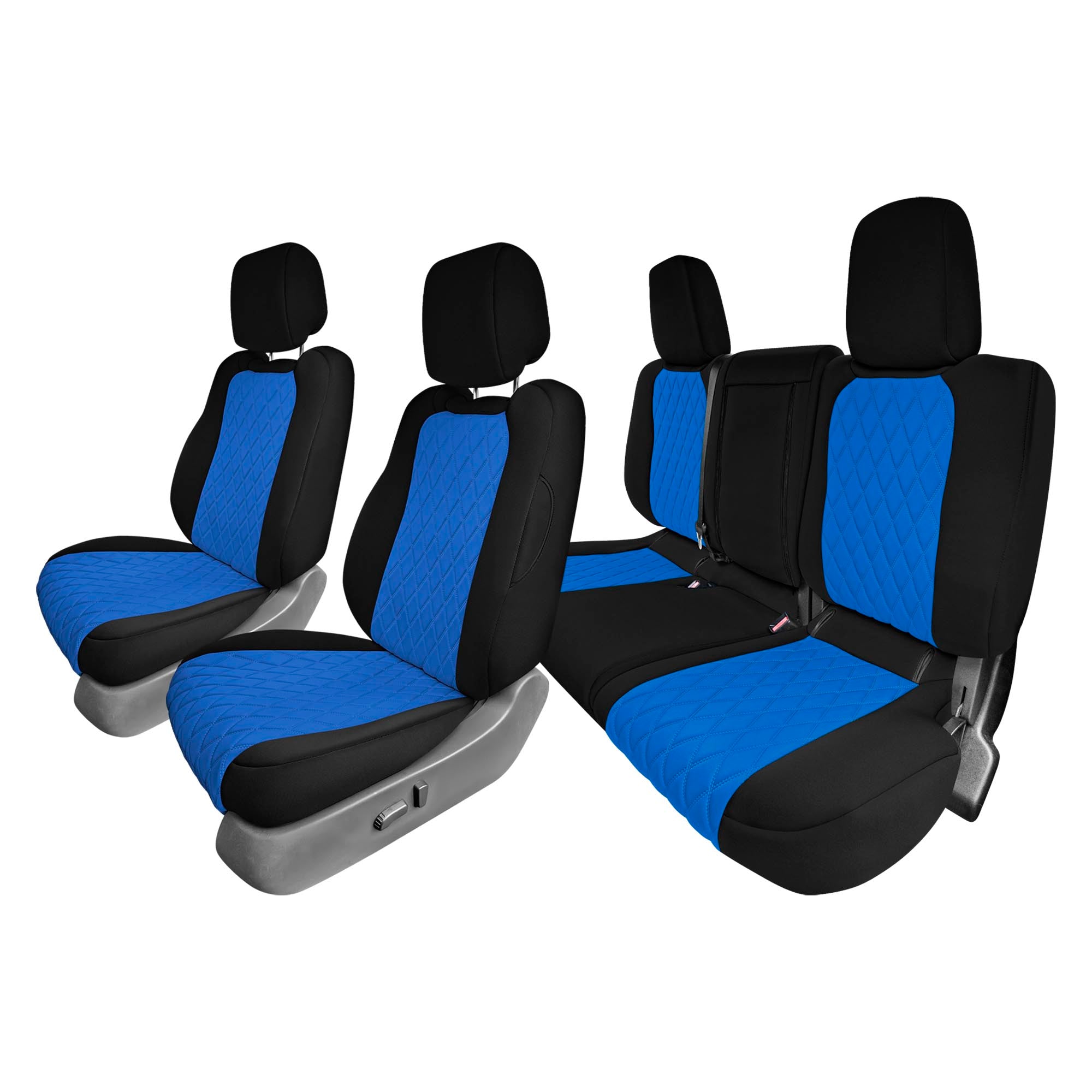 Nissan Frontier - 2022-2024 - Full Set Seat Covers - Blue Ultraflex Neoprene