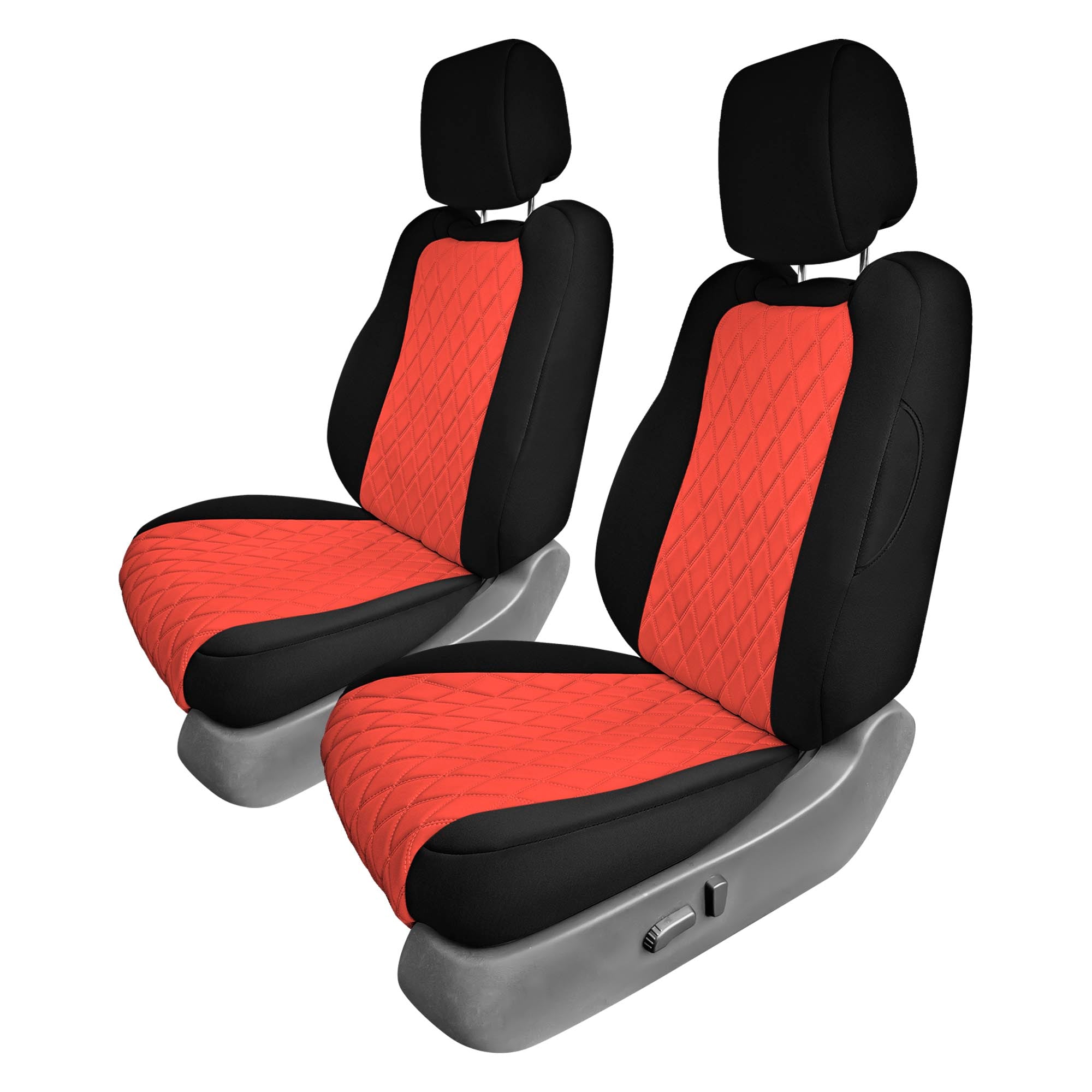 Nissan Frontier - 2022-2024 - Front Set Seat Covers - Red Ultraflex Neoprene