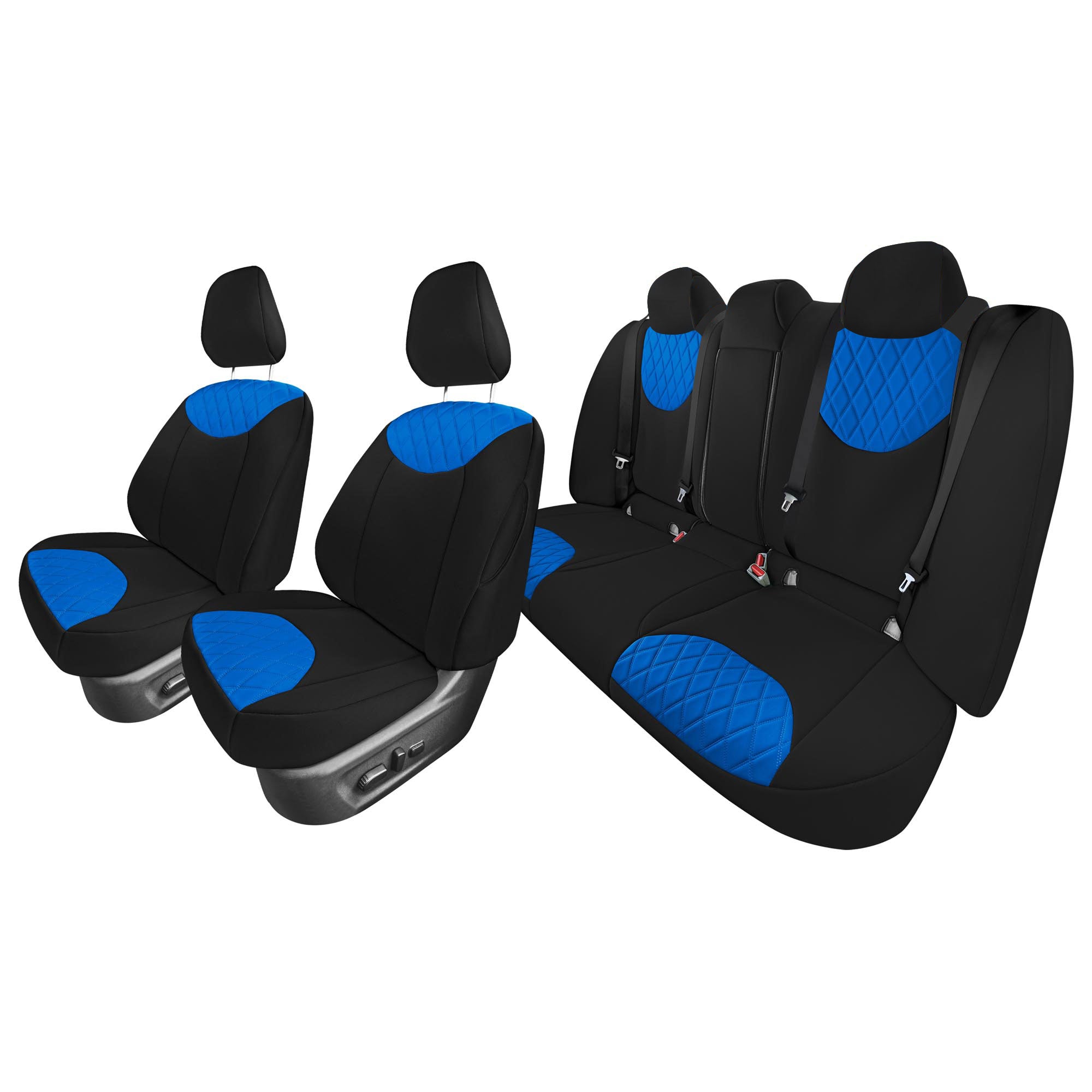 Nissan Altima - 2019 - 2023 - Full Set Seat Covers - Blue Ultraflex Neoprene