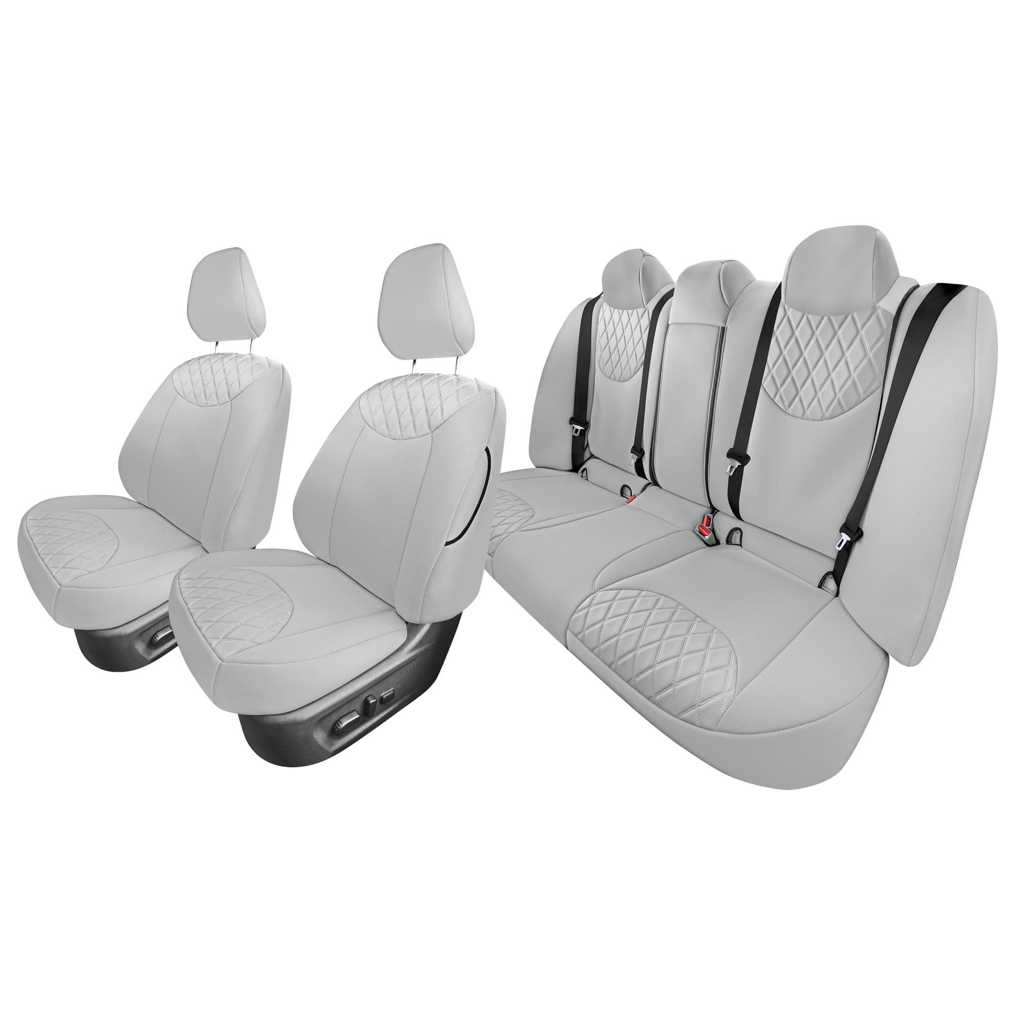 Nissan Altima - 2019 - 2023 - Full Set Seat Covers - Solid Gray Ultraflex Neoprene