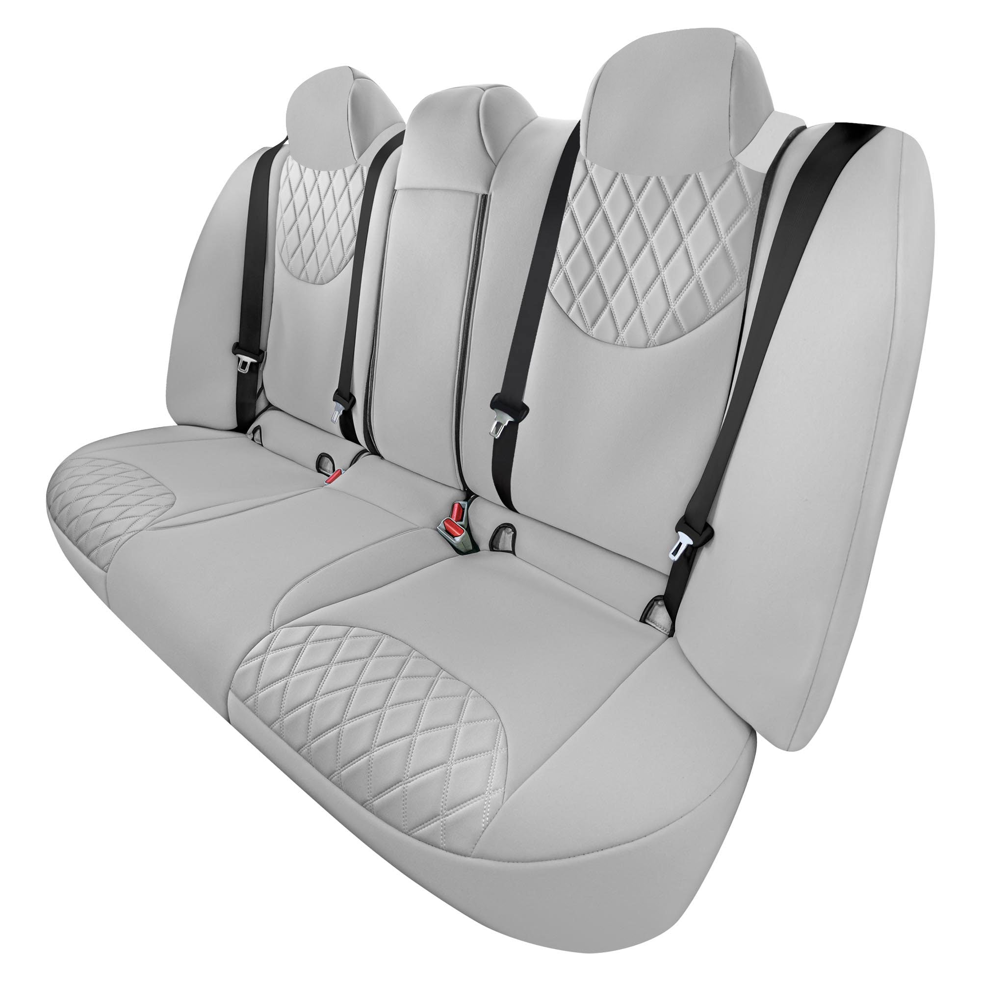 Nissan Altima - 2019 - 2025 - Rear Set Seat Covers - Solid Gray Ultraflex Neoprene