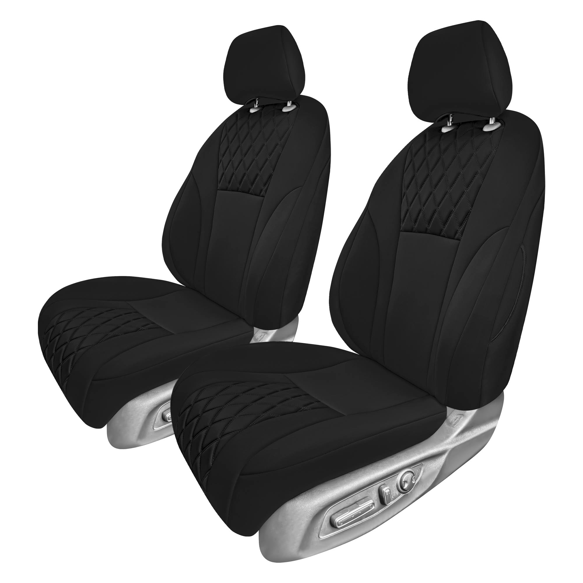 Honda Accord 2023 - 2024 - Front Set Seat Covers - Black Ultraflex Neoprene