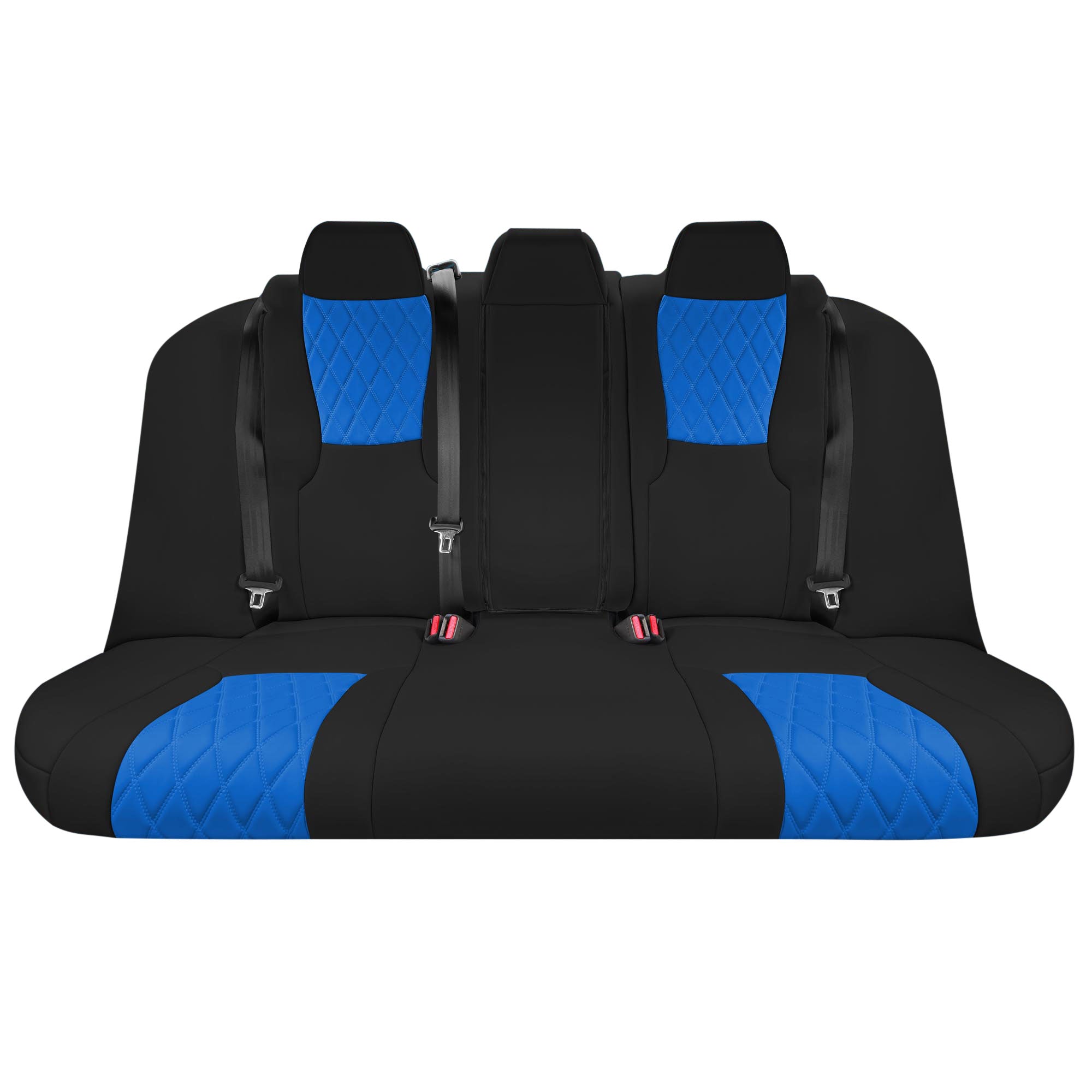 Honda Accord LX | Sport Hybrid 2018-2024 - Rear Set Seat Covers (Solid Bench) - Blue Ultraflex Neoprene