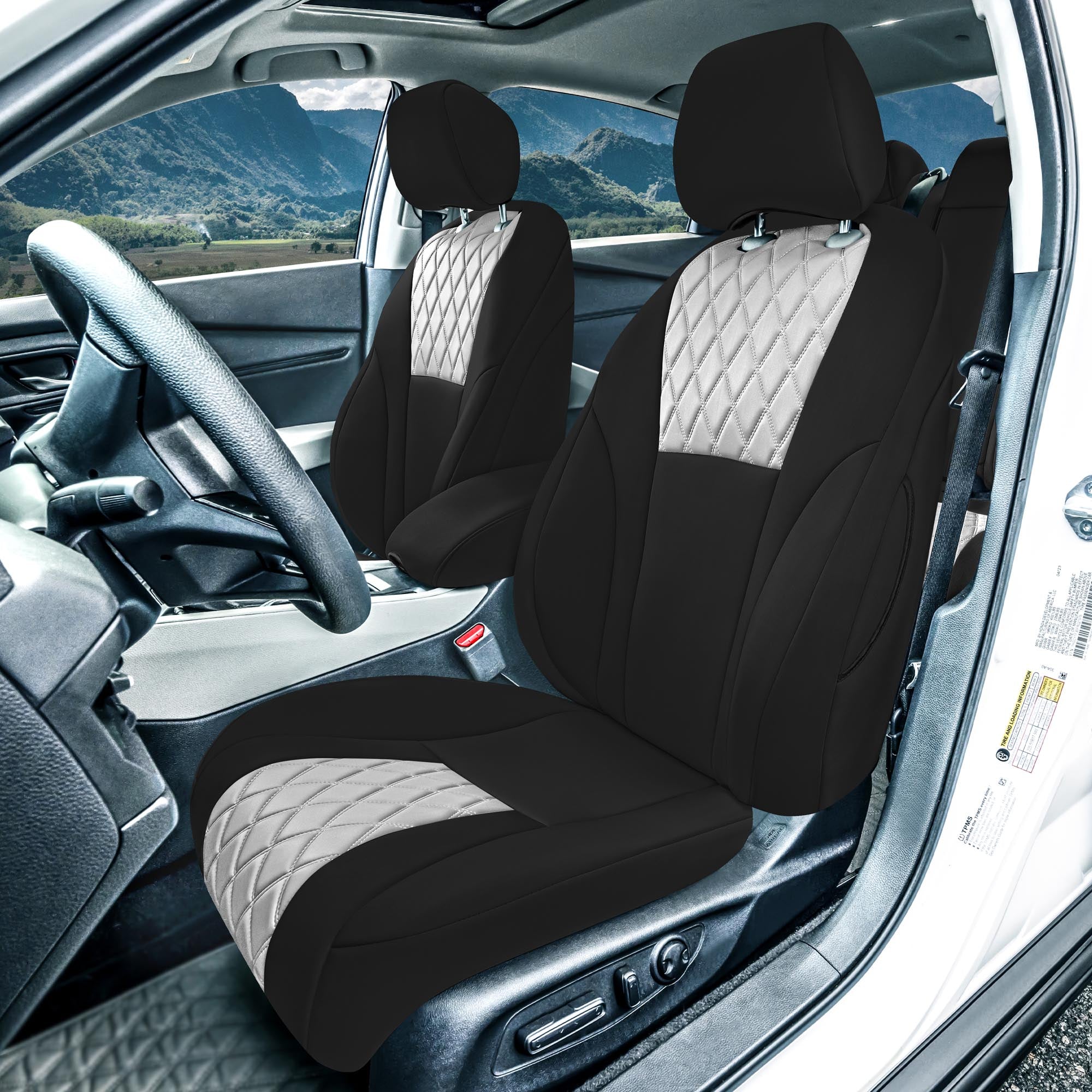 Honda Accord 2023 - 2024 - Full Set Seat Covers - Gray Ultraflex Neoprene