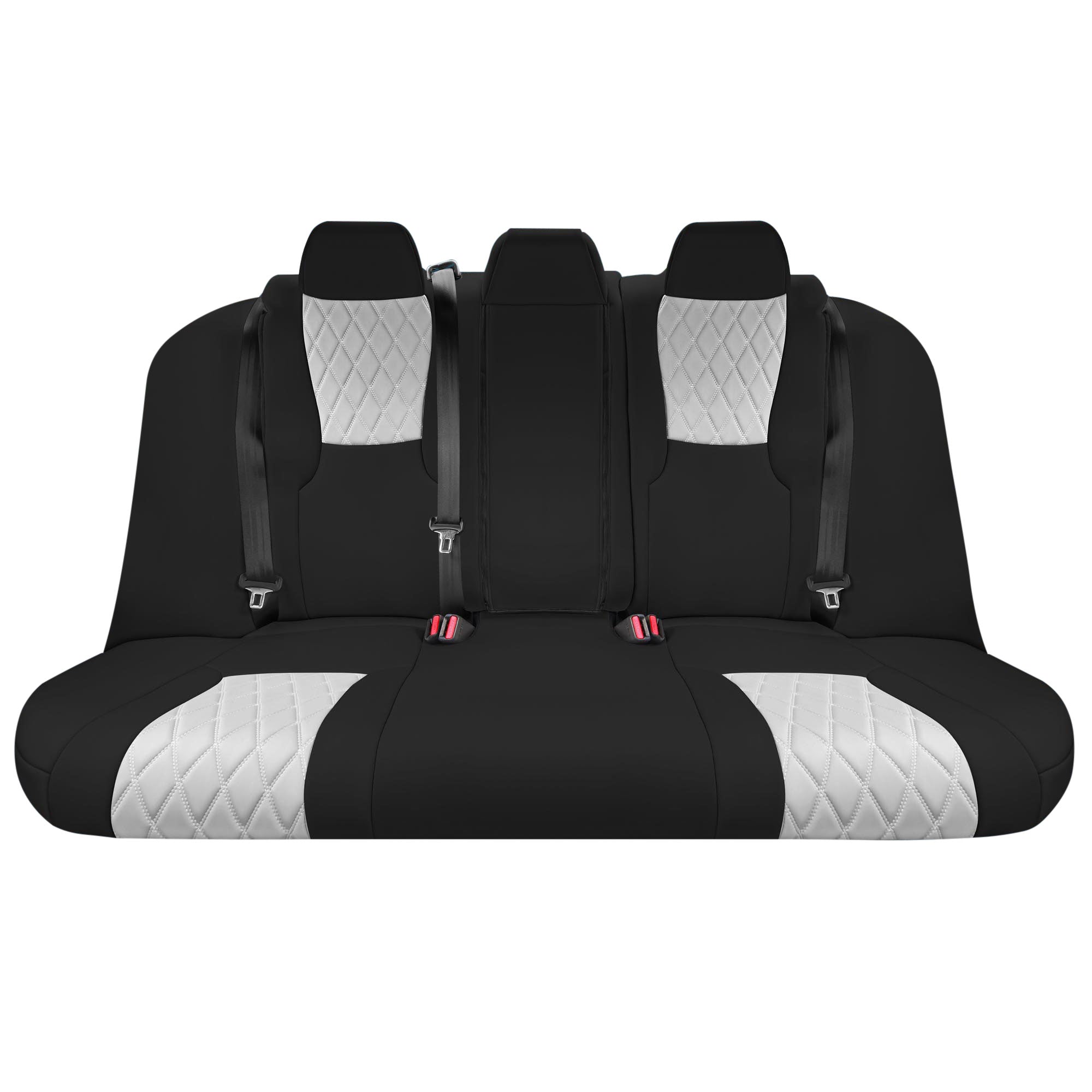 Honda Accord LX | Sport Hybrid 2018-2024 - Rear Set Seat Covers (Solid Bench) - Gray Ultraflex Neoprene