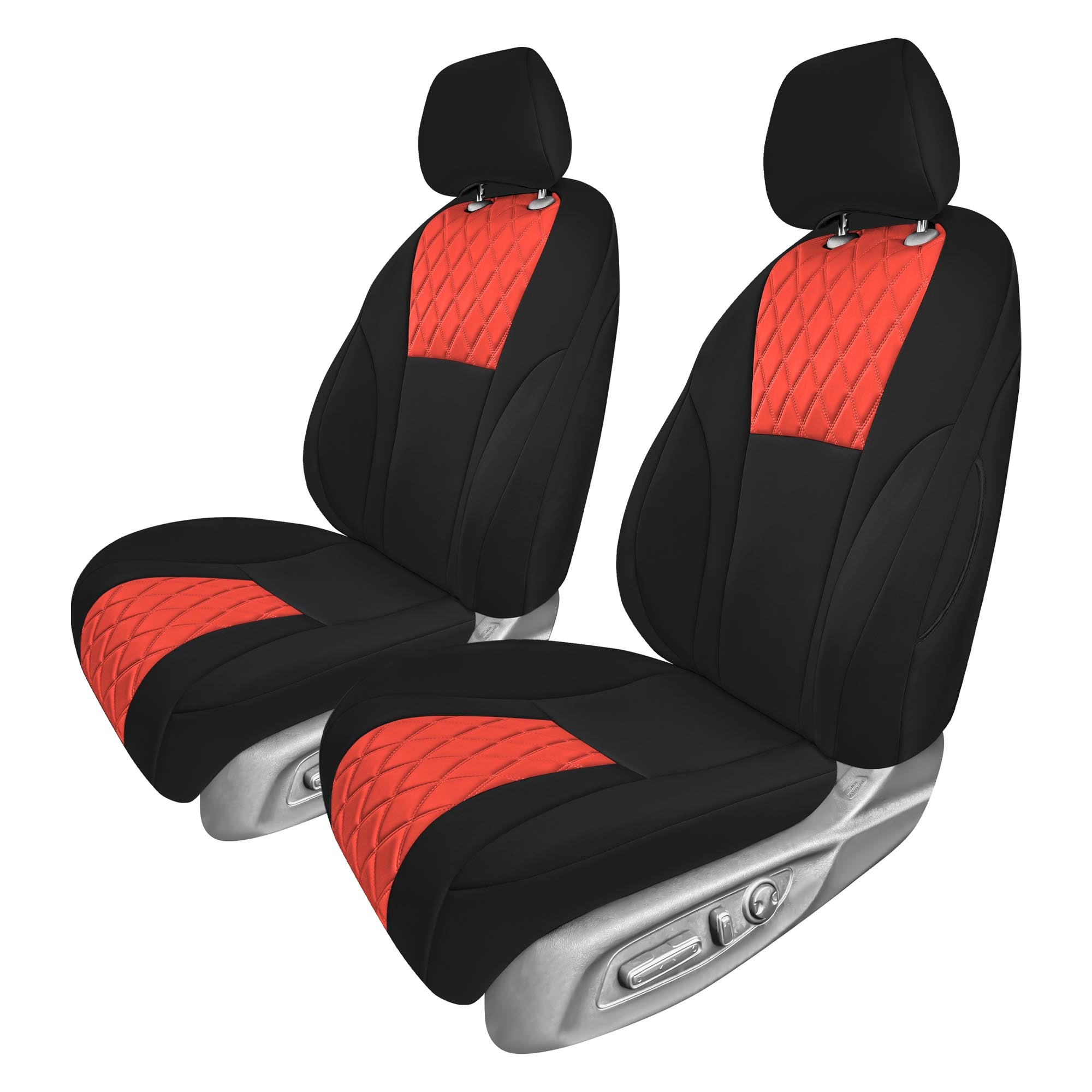 Honda Accord 2023 - 2024 - Front Set Seat Covers - Red Ultraflex Neoprene