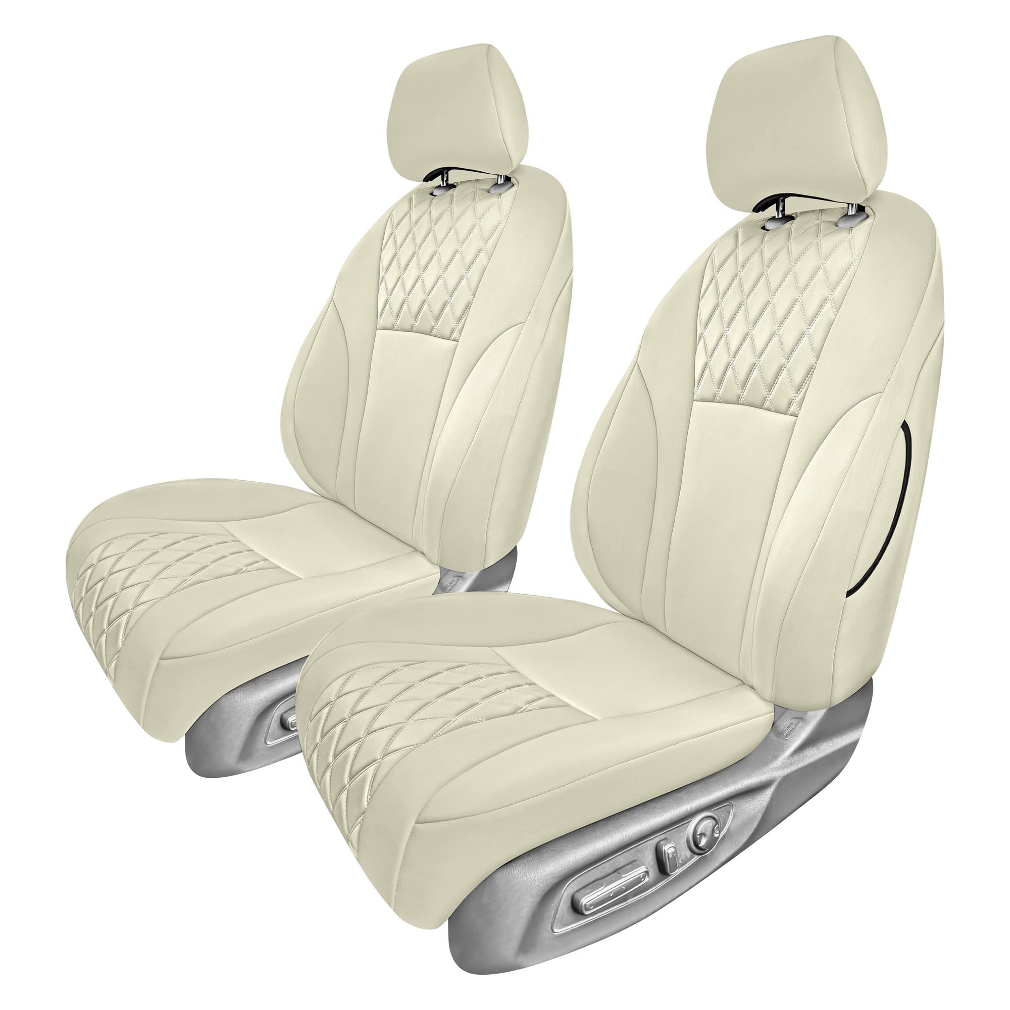 Honda Accord 2023 - 2024 - Front Set Seat Covers - Solid Beige Ultraflex Neoprene