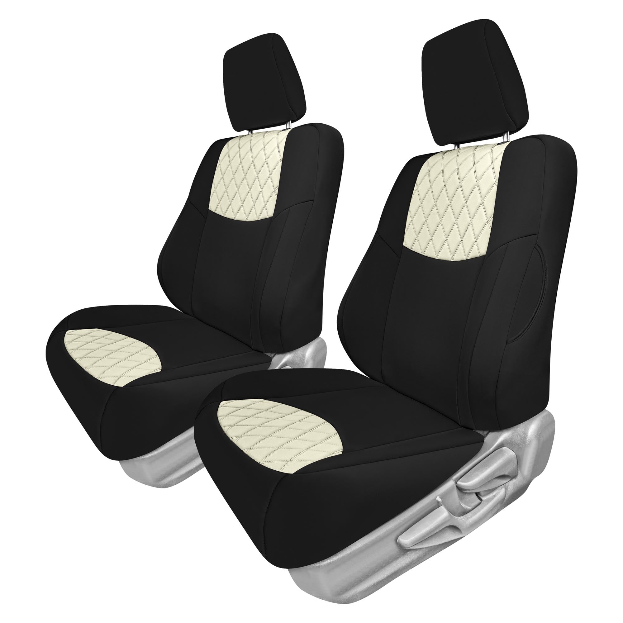 Toyota Corolla S | SE | LE 2014-2019 - Front Set Seat Covers - Beige Ultraflex Neoprene