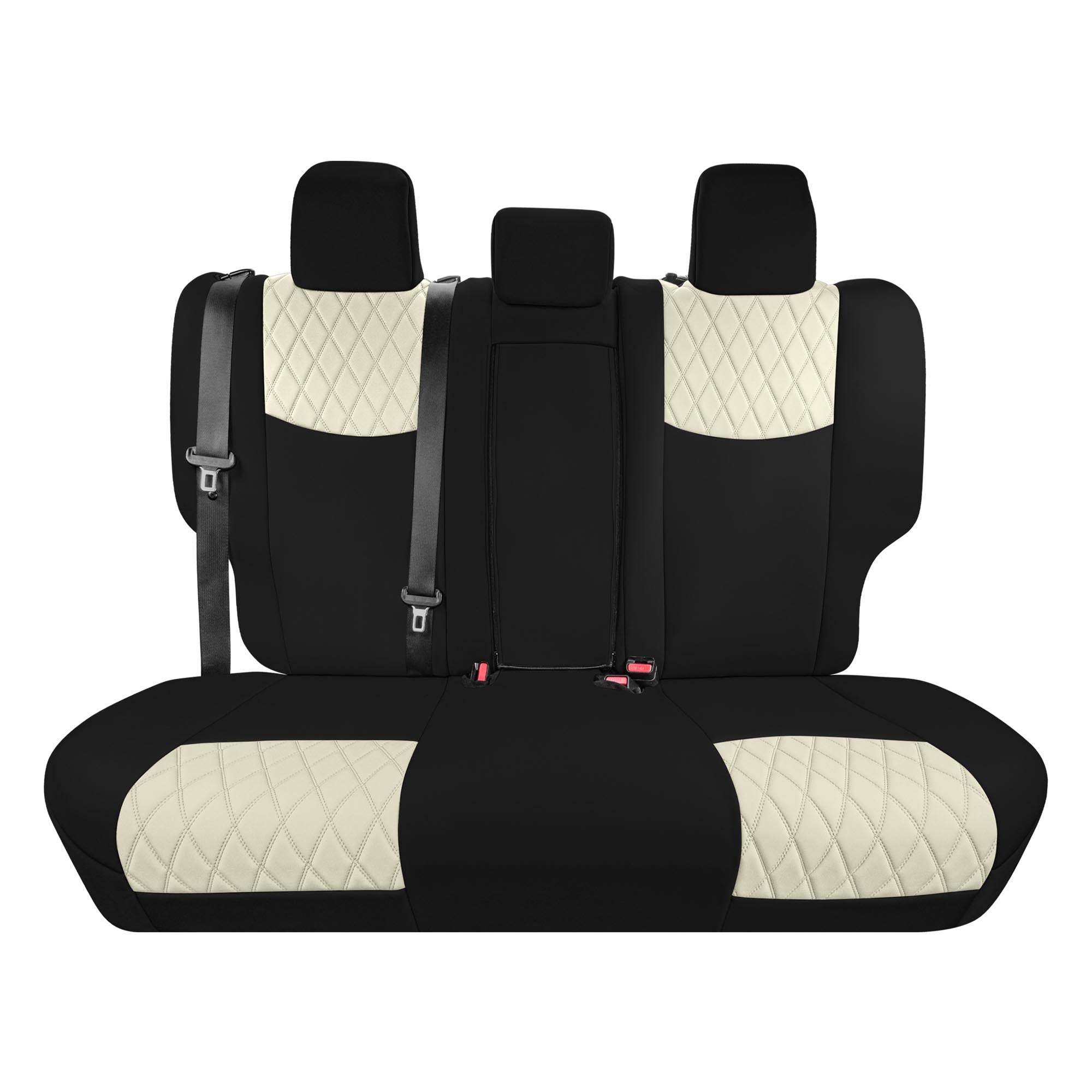 Toyota Corolla S | SE | LE 2014-2019 - Rear Set Seat Covers - Beige Ultraflex Neoprene