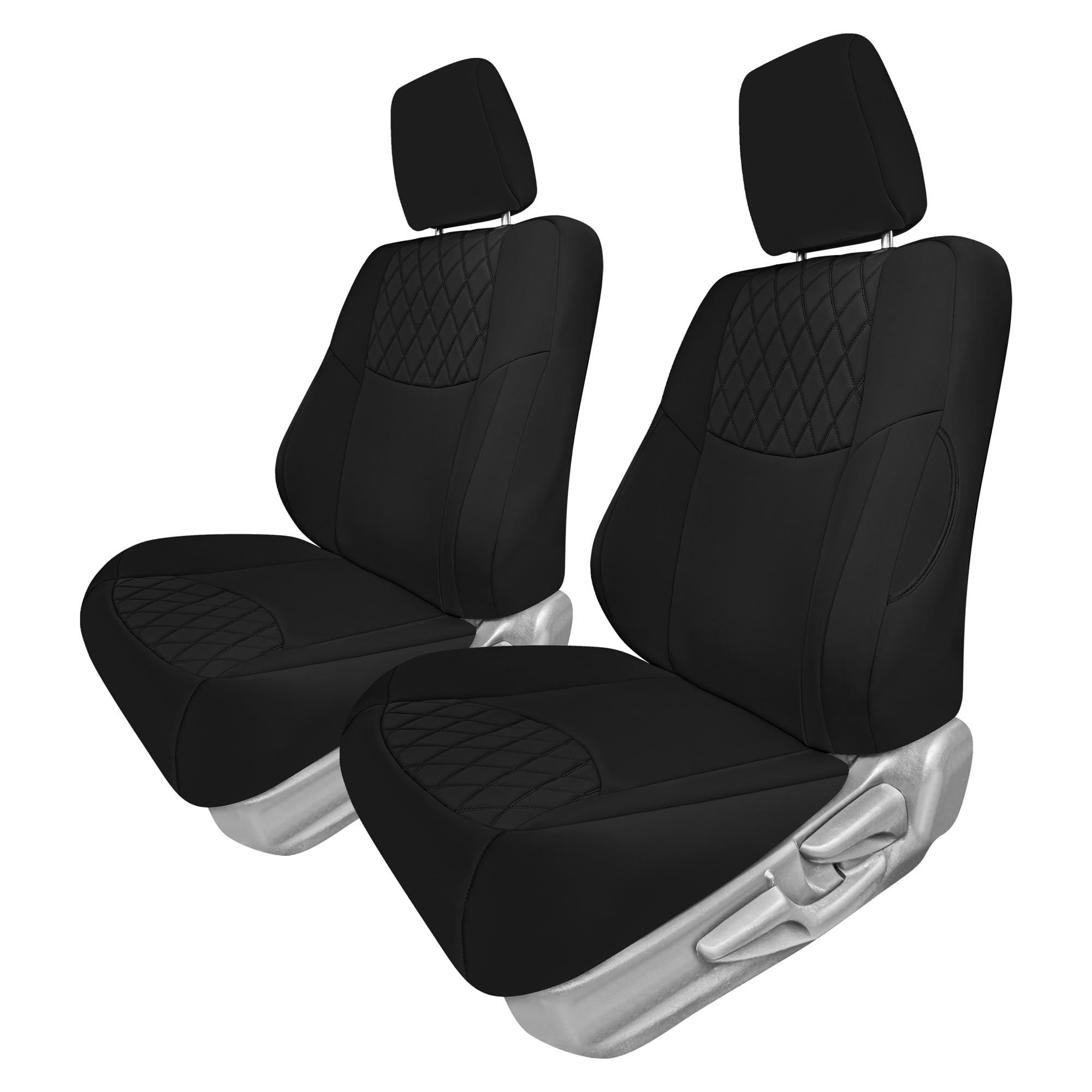 Toyota Corolla S | SE | LE 2014-2019 - Front Set Seat Covers - Black Ultraflex Neoprene