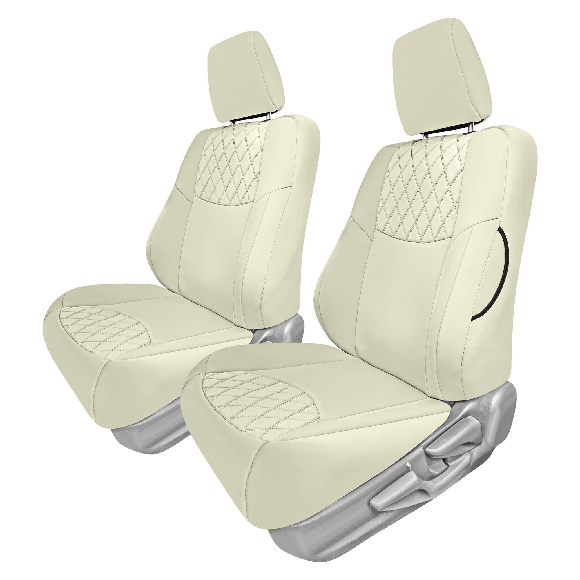 Toyota Corolla S | SE | LE 2014-2019 - Front Set Seat Covers - Solid Beige Ultraflex Neoprene