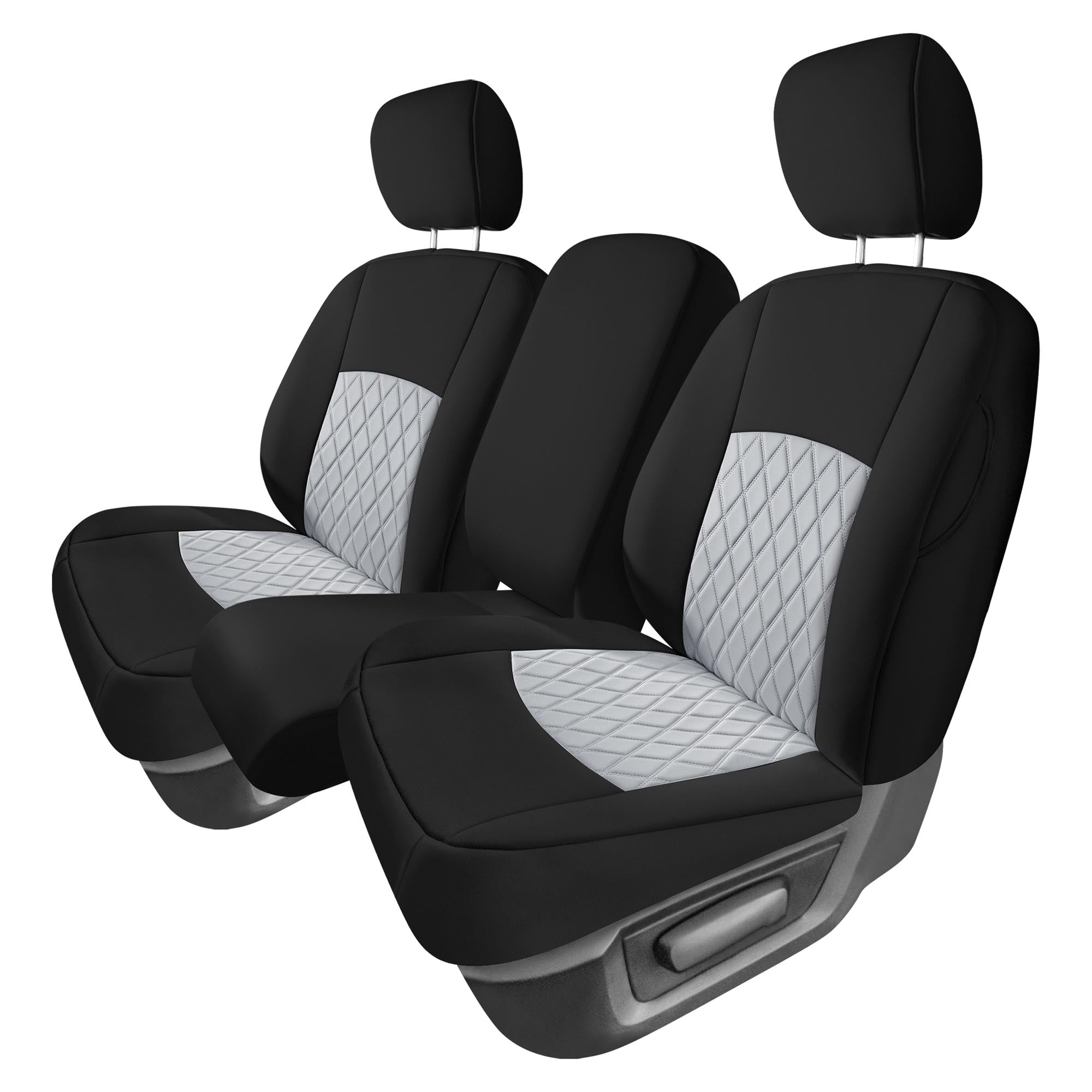 Dodge Ram 1500 2011-2018 & Ram 1500 Classic 2019-2025 - Front Set Seat Covers - Gray Ultraflex Neoprene