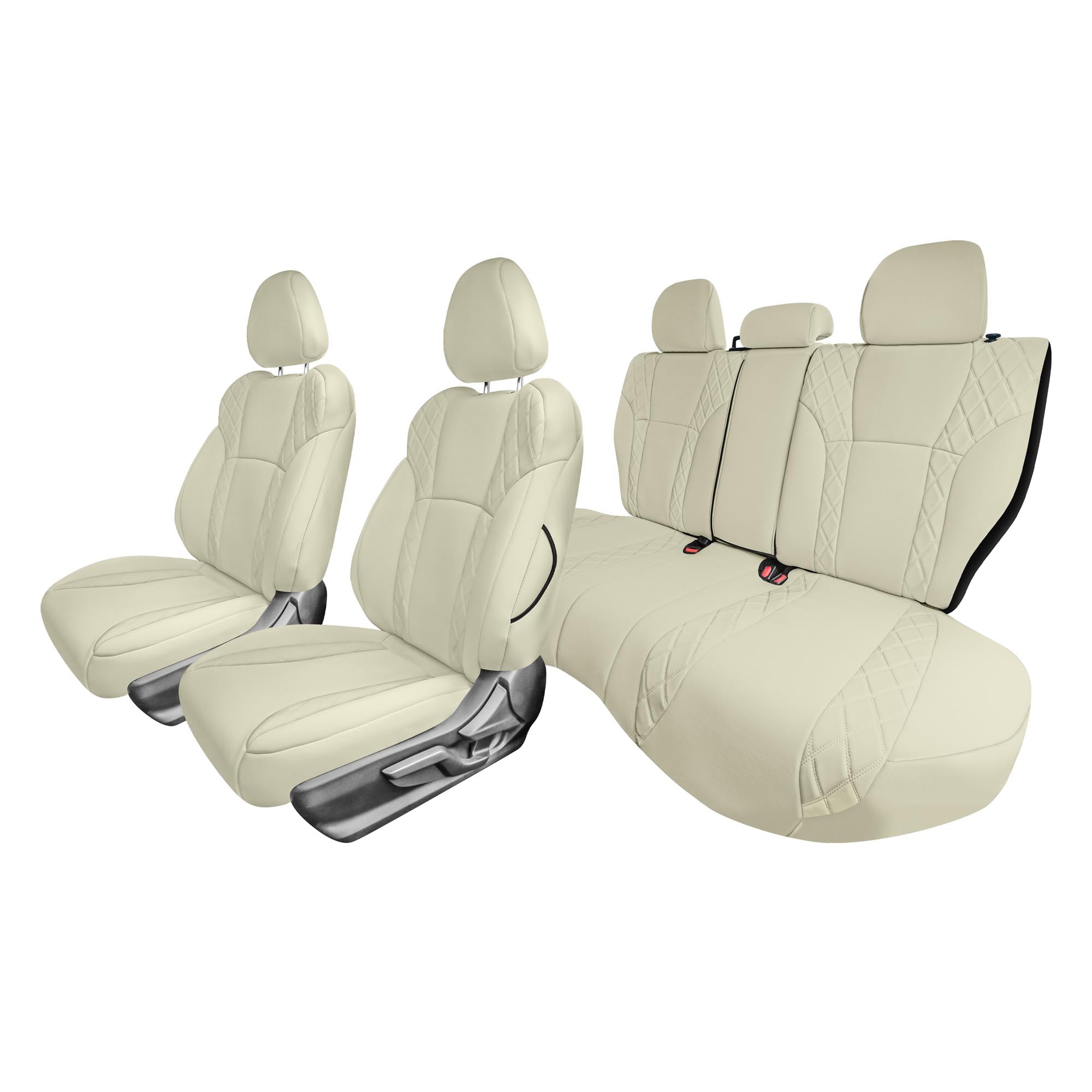 Subaru Forester 2019-2024 - Full Set Seat Covers - Solid Beige Ultraflex Neoprene