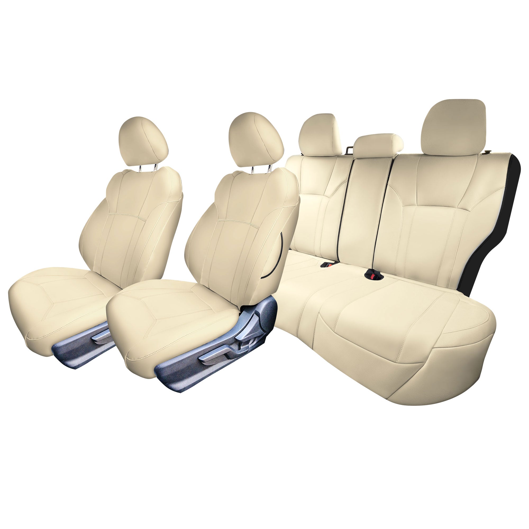 Subaru Forester 2019-2024 - Full Set Seat Covers - Beige Faux Leather