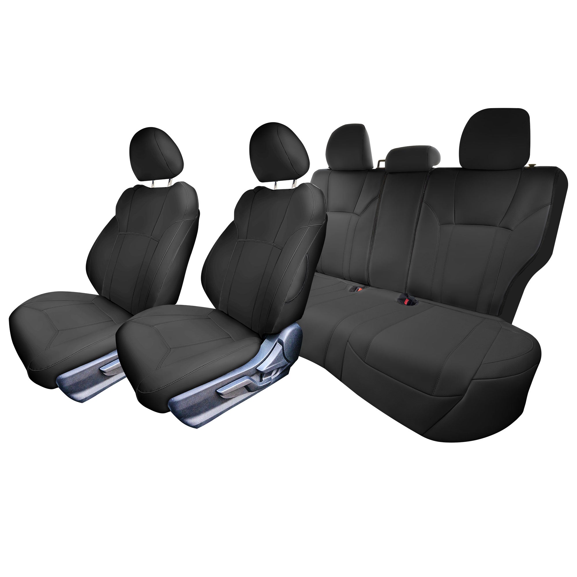 Subaru Forester 2019-2024 - Full Set Seat Covers - Black Faux Leather