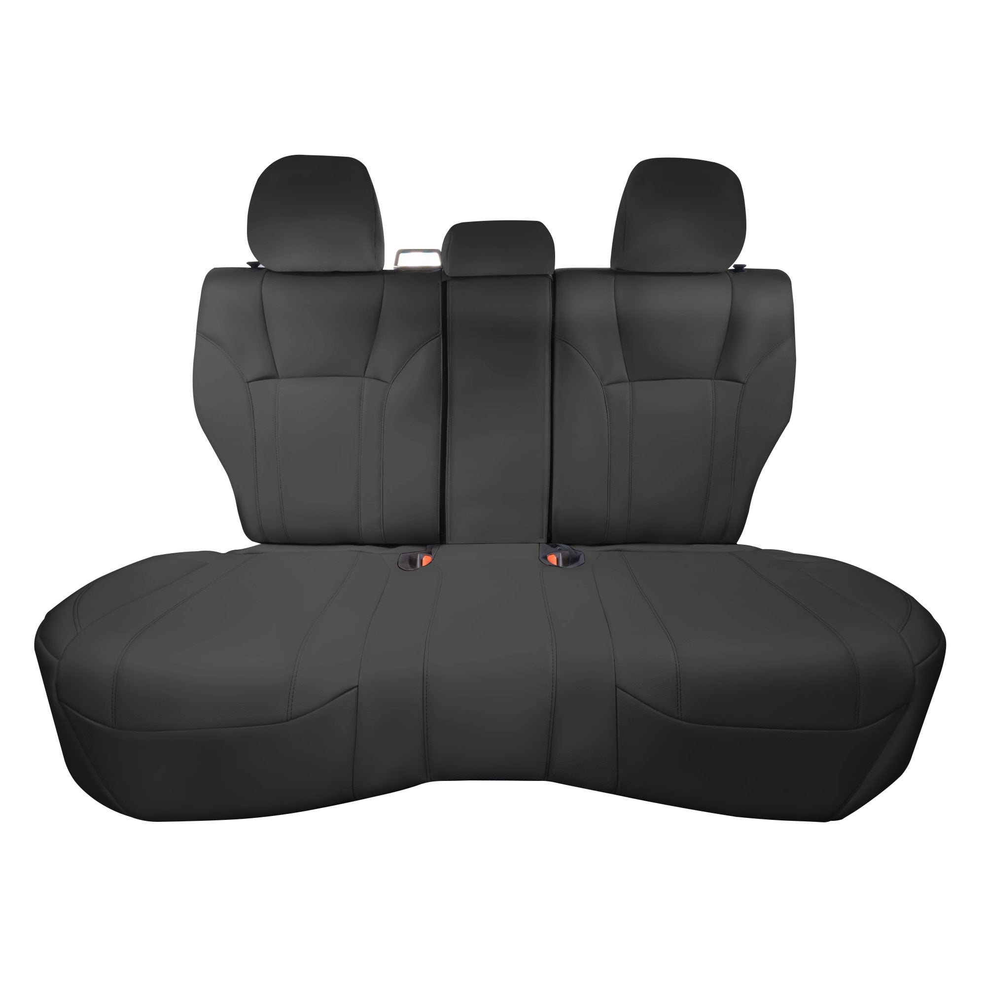 Subaru Forester 2019-2024 - Rear Set Seat Covers - Black Faux Leather