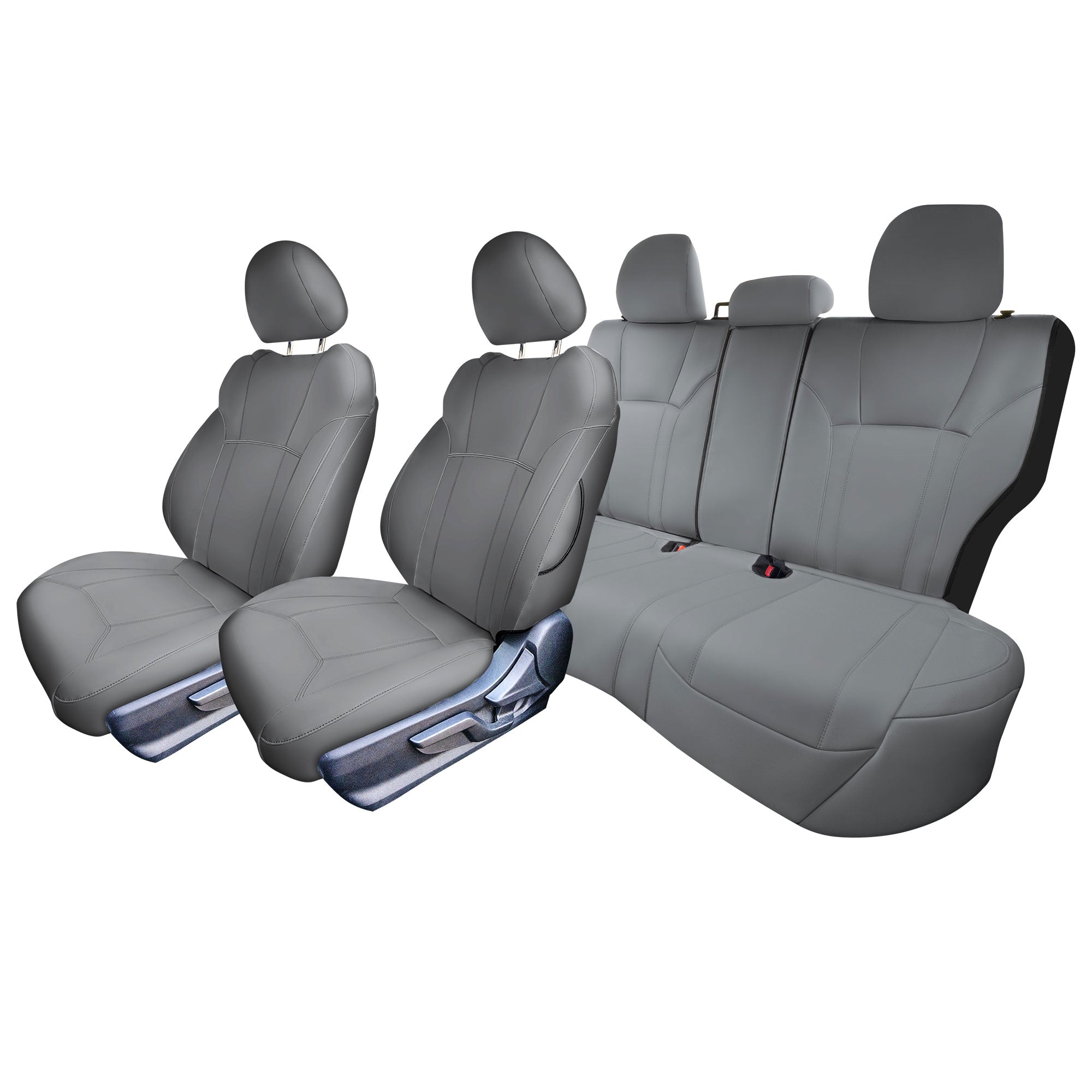 Subaru Forester 2019-2024 - Full Set Seat Covers - Gray Faux Leather