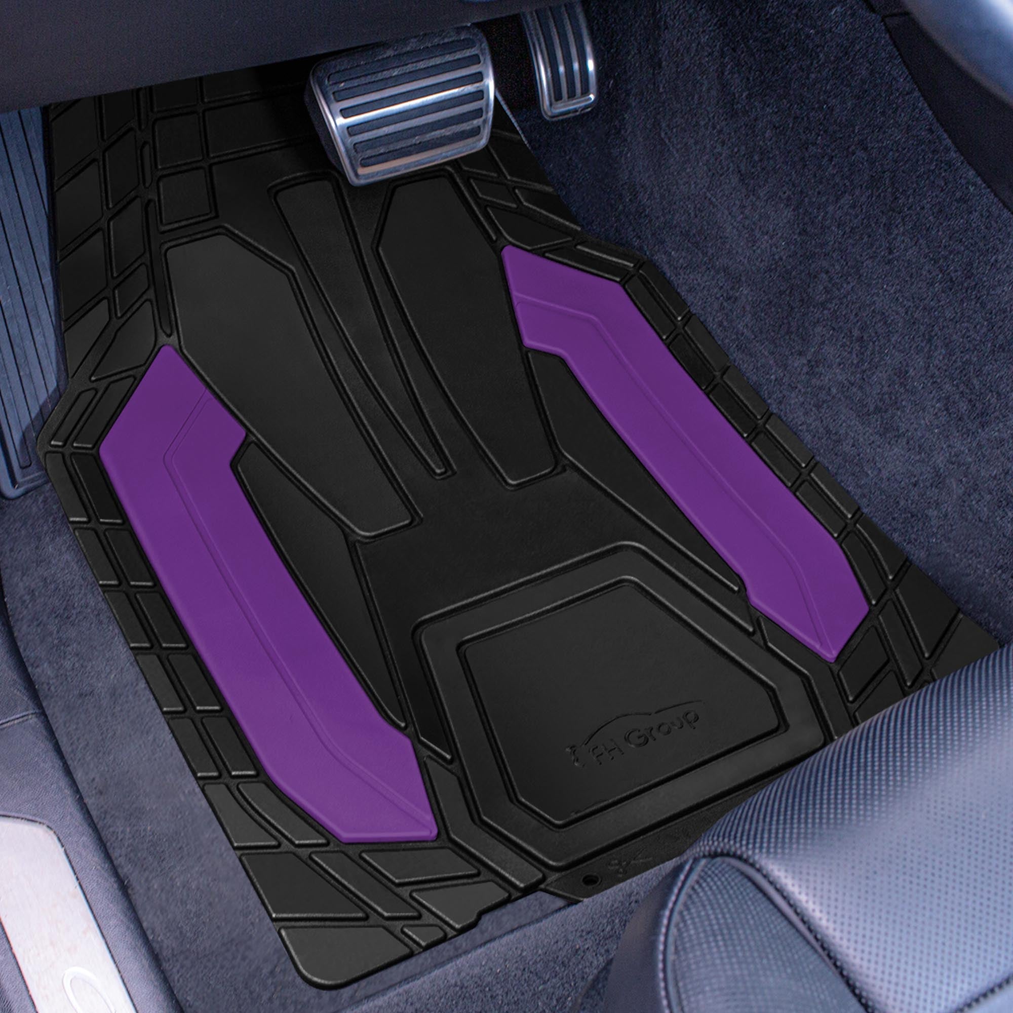 High Quality Rubber Floor Mats - Full Set Purple