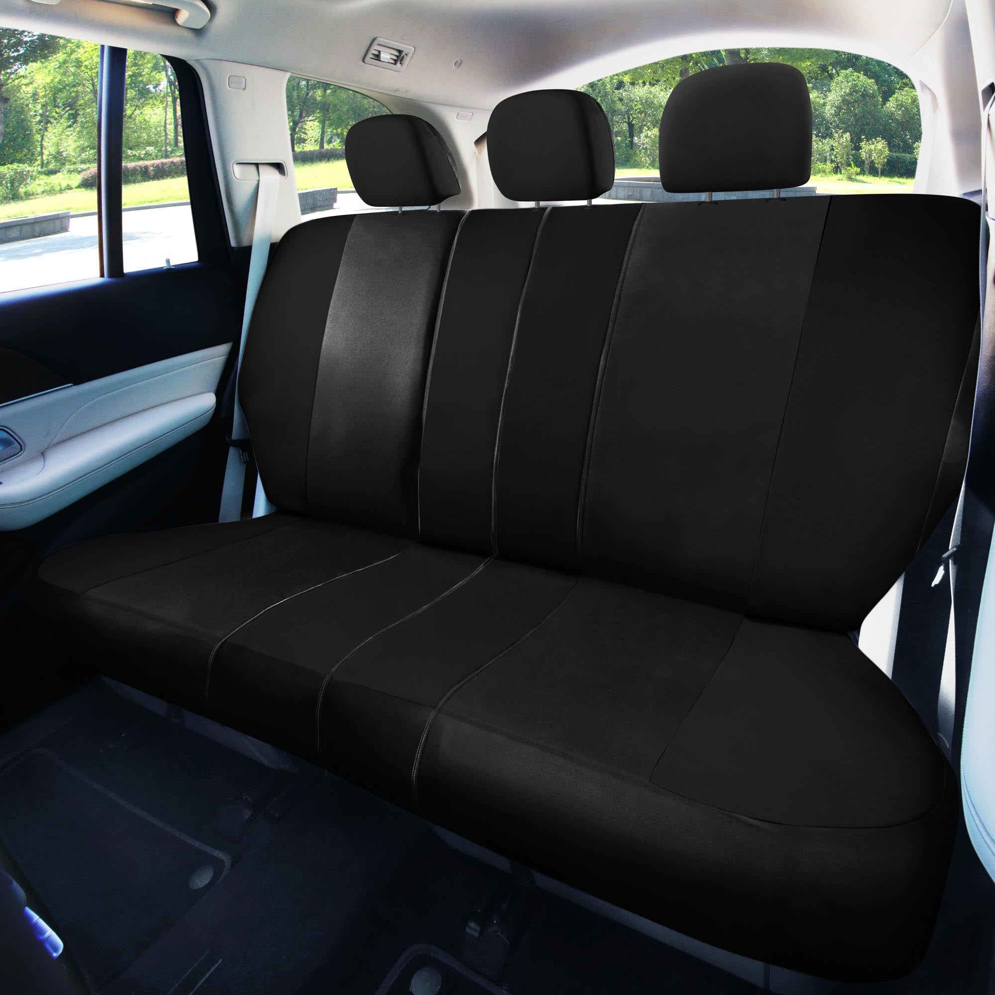 Light & Breezy Flat Cloth Seat Covers - Rear Black