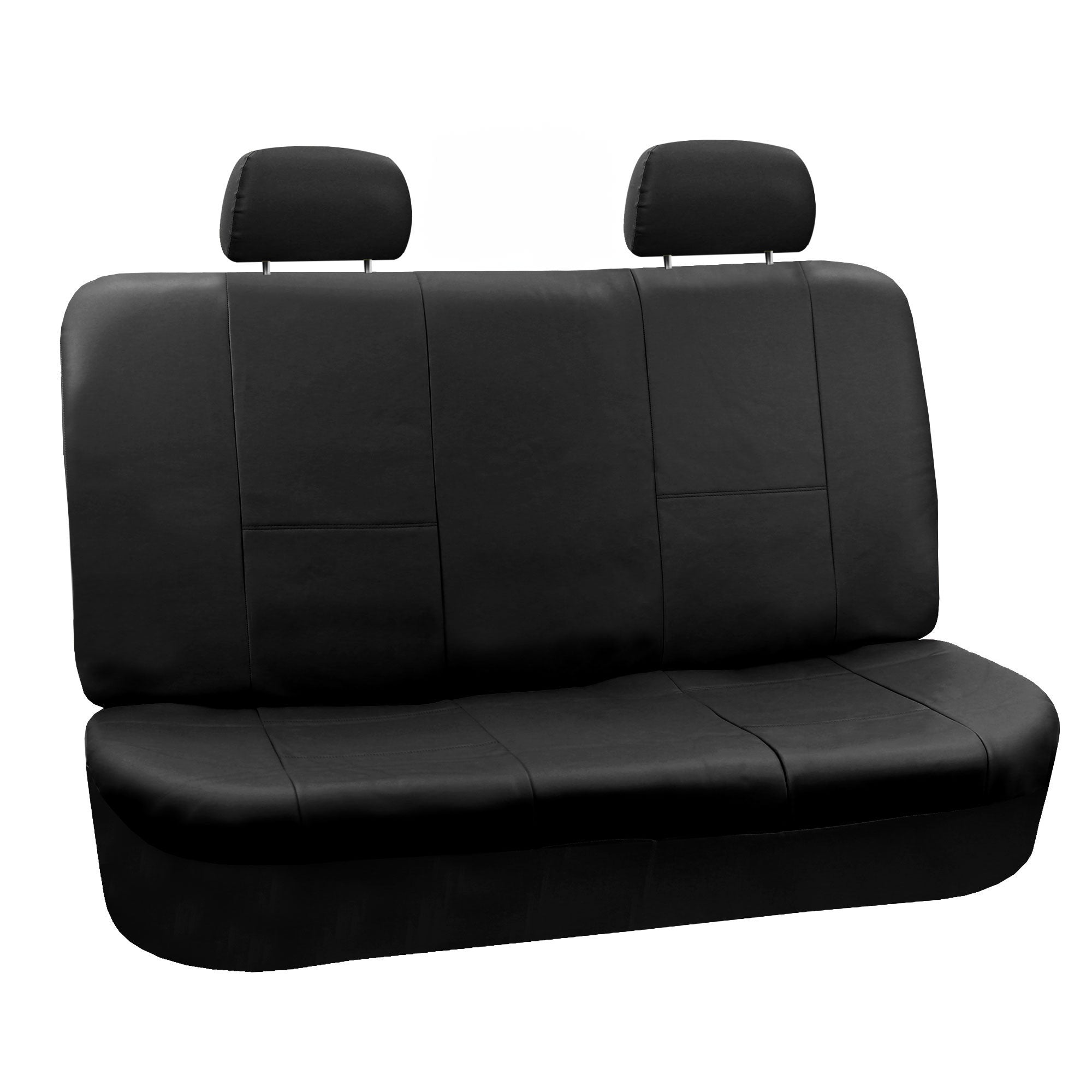 PU Leather Rear Seat Covers Black