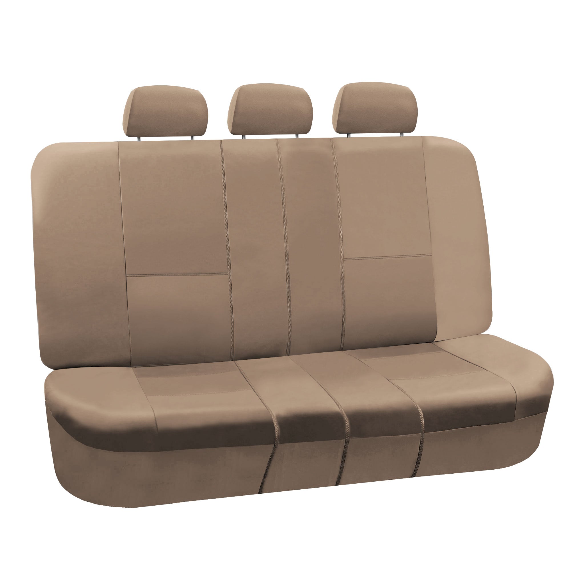 Premium PU Leather Seat Covers - Rear Tan