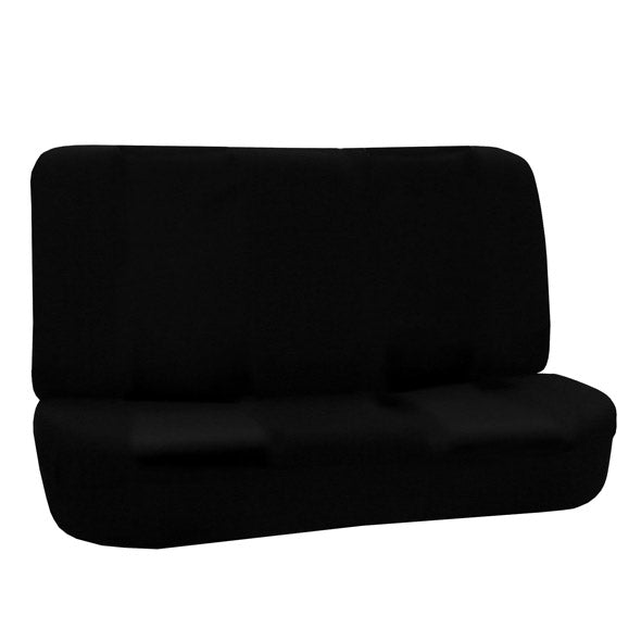 Flat Cloth Seat Covers - Rear Black