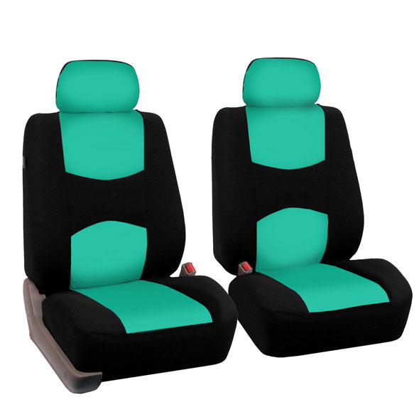 Flat Cloth Seat Covers - Front Set Mint