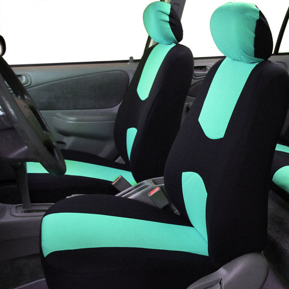 Flat Cloth Seat Covers - Front Set Mint