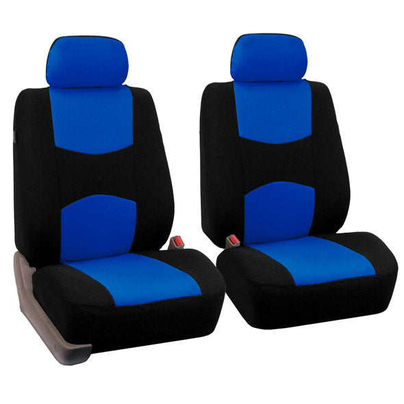 Flat Cloth Seat Covers - Full Set Blue