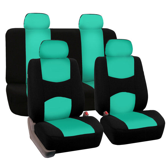 Flat Cloth Seat Covers - Full Set Mint