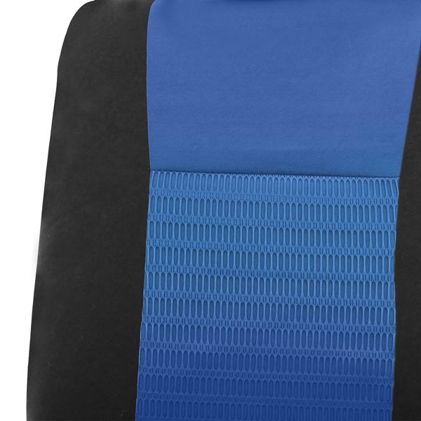 Trendy Elegance 3D Air Mesh Seat Covers - Front Set Blue