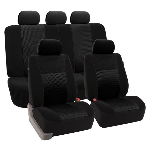 Trendy Elegance 3D Air Mesh Seat Covers - Full Set Black