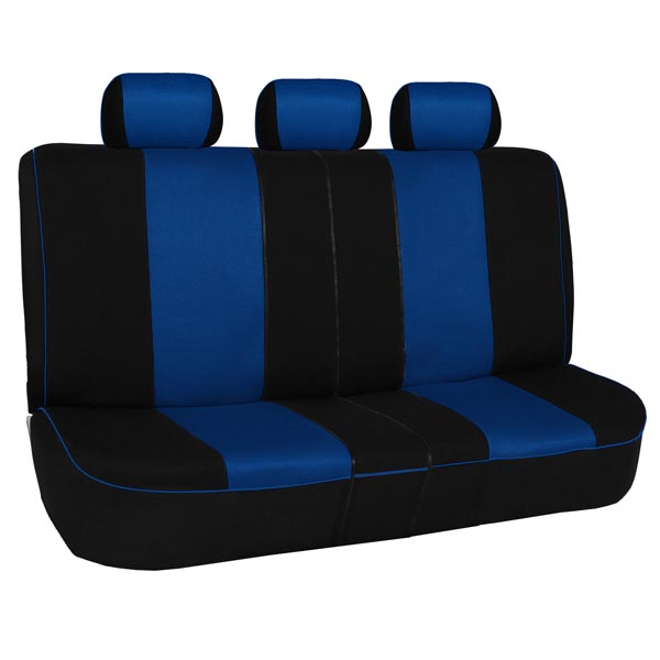 Edgy Piping Seat Covers - Rear Blue