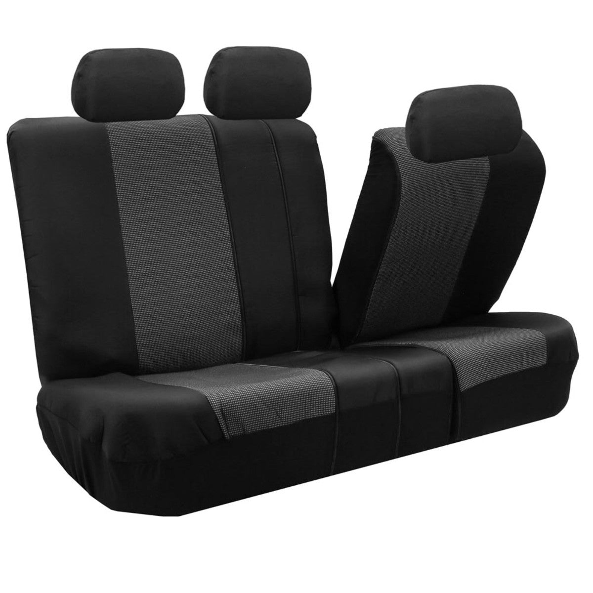 Timeless Cross Weave Seat Covers - Rear Gray