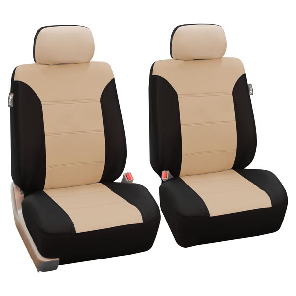 Classic Khaki Seat Covers - Front Set Beige