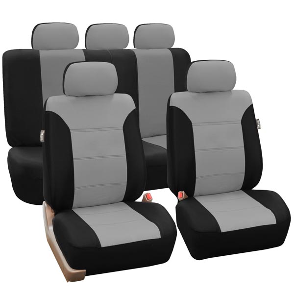 Classic Khaki Seat Covers - Full Set Gray