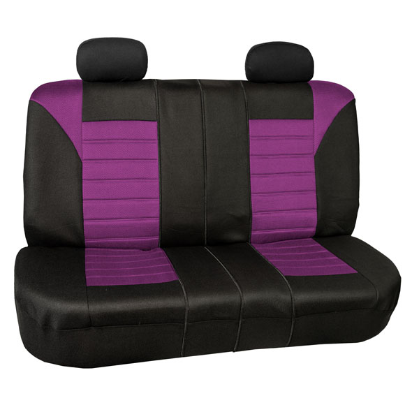 Premium 3D Air Mesh Seat Covers - Rear Purple