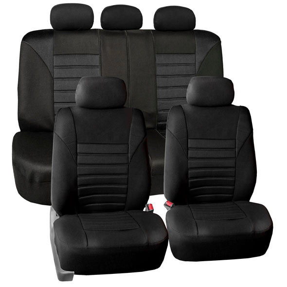 Premium 3D Air Mesh Seat Covers - Full Set Black