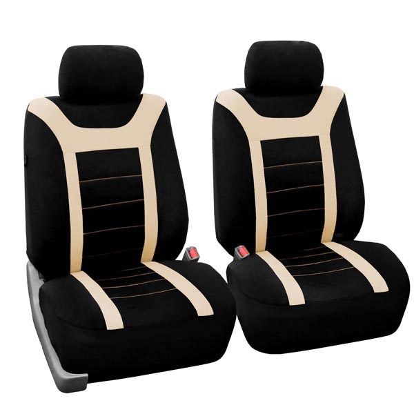 Sports Seat Covers - Front Set Beige