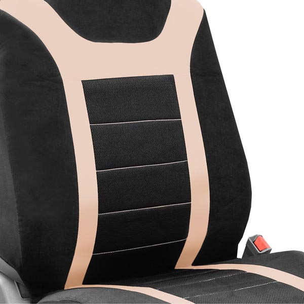 Sports Seat Covers - Front Set Beige