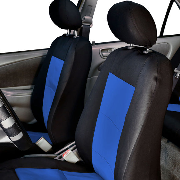 Premium Waterproof Seat Covers - Front Set Blue