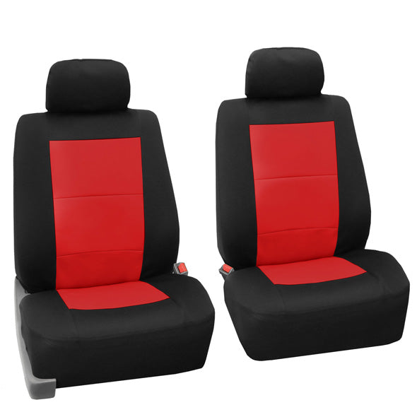 Premium Waterproof Seat Covers - Front Set Red