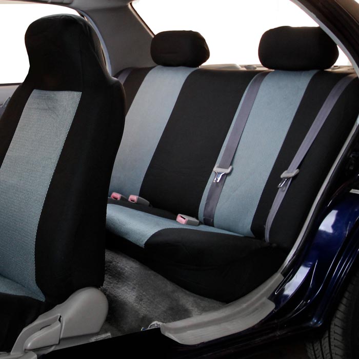 Classic Cloth Seat Covers - Rear Gray